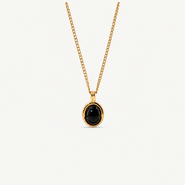 Tiny Black Onyx Necklace