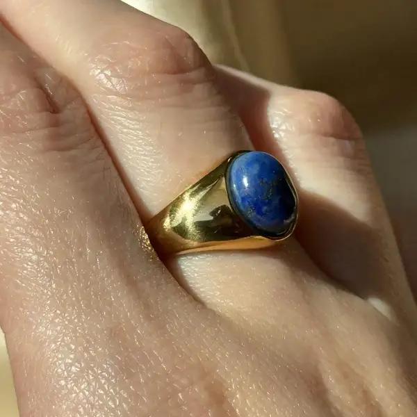 Oval Lapis Ring, photo 7