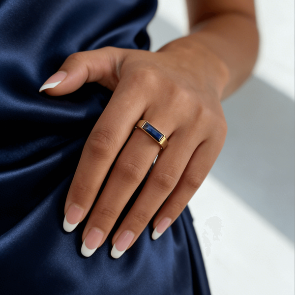 Bar Lapis Lazuli Ring, photo 4