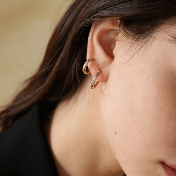 Gold Hoop Earrings Set, photo 2