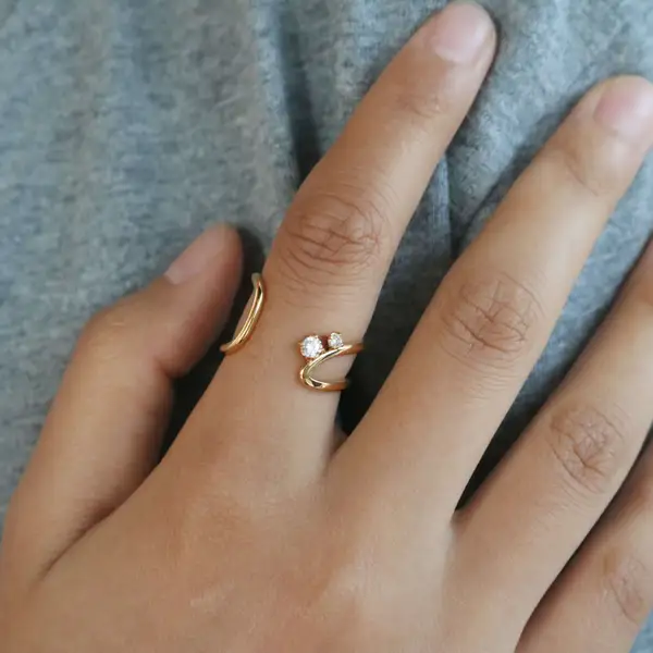 Vera Curve Twin Ring, photo 5
