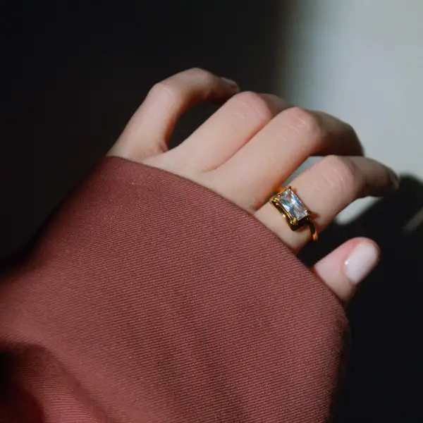 Half Frame Gem Ring, photo 4