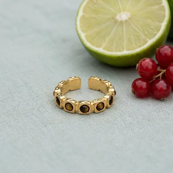 Tiger's Eye Band Ring, photo 4