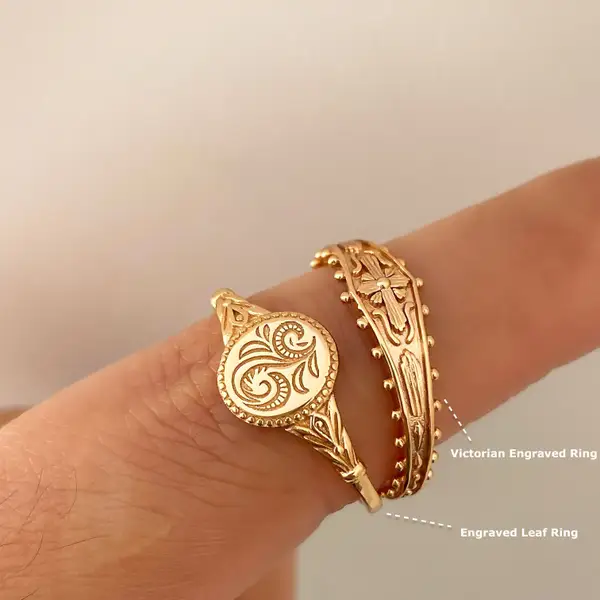 Victorian Engraved Ring, photo 4