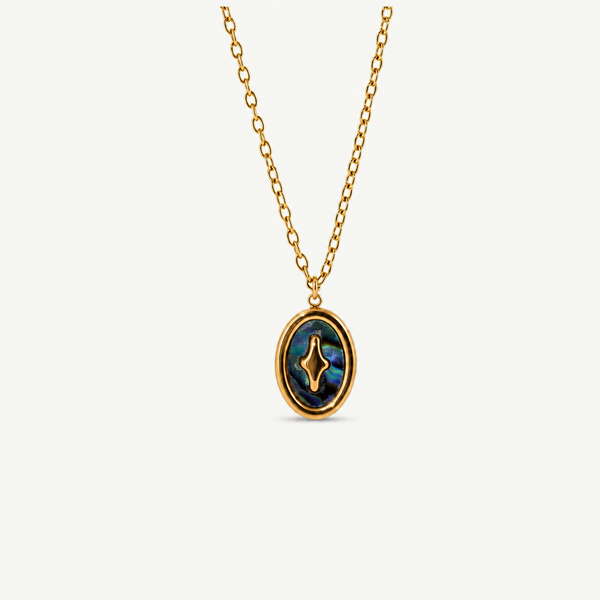 Starry Abalone Pendant Necklace