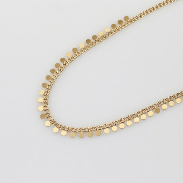 Gold Sequin Fringe Necklace, photo 3