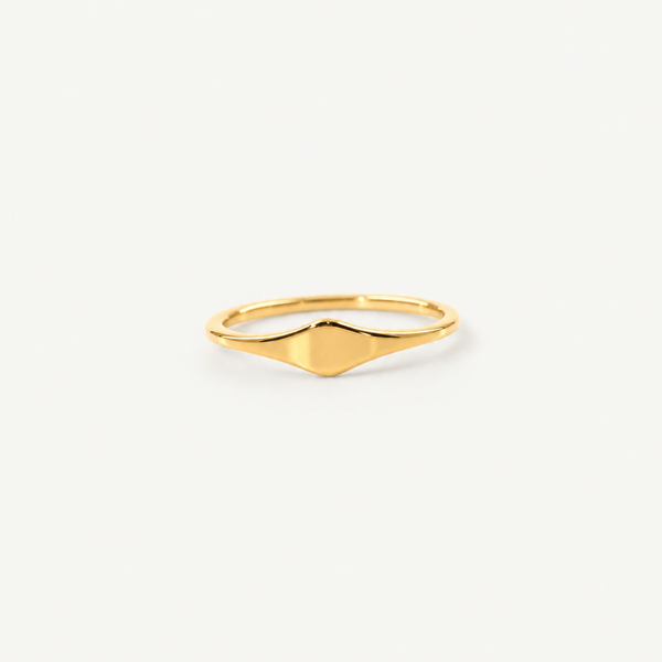 Tarnish-Free Waterproof 18k Gold Plated Stacker Ring
