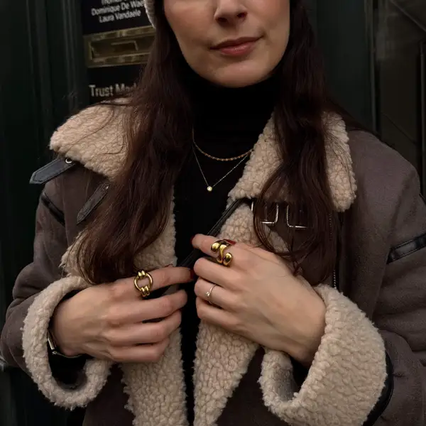 Double Loop Gold Ring, photo 7