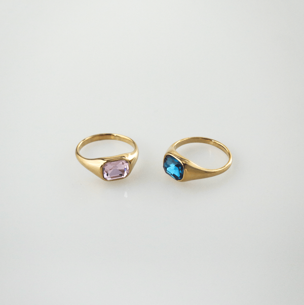 Pink Emerald Cut Ring, photo 8