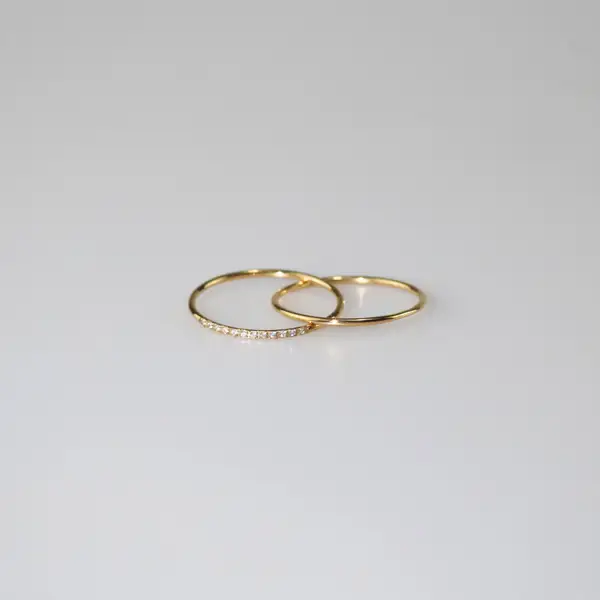 Double Twinkle Stacker Ring, photo 7