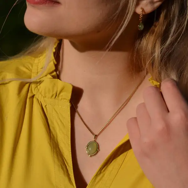 Oval Jade Necklace, photo 3