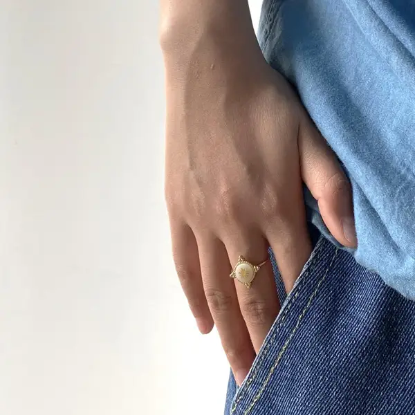 Dainty Starburst Ring, photo 3