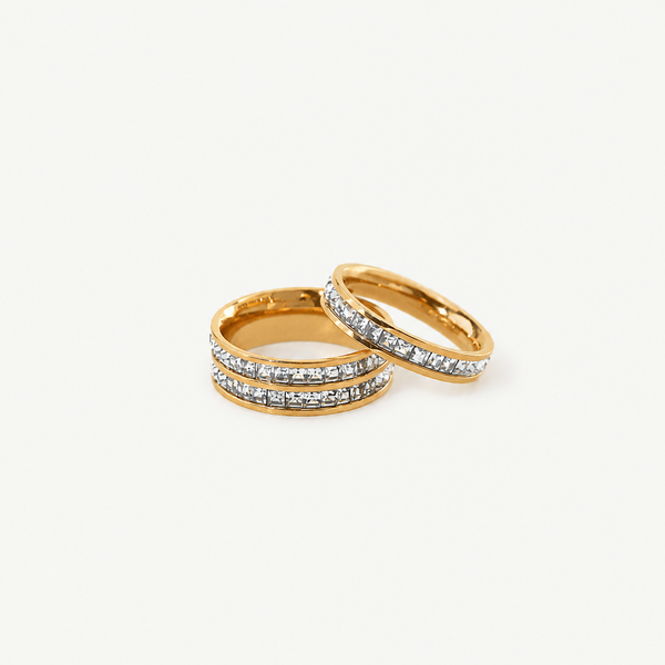 Eden CZ Eternity Ring Set