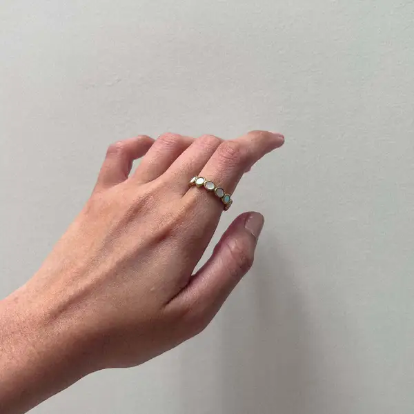 Mother of Pearl Eternity Ring, photo 3