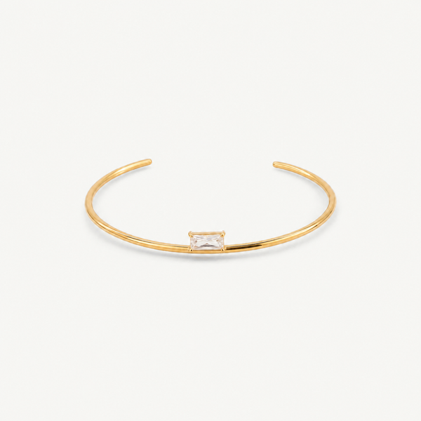 Square Rhinestone Cuff Bracelet
