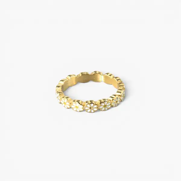 Daisy Flower Band Ring, photo 2