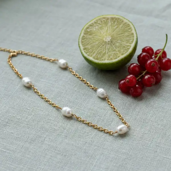 Freshwater Pearl Station Necklace, photo 4