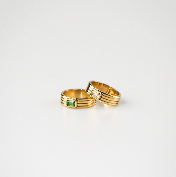 Crystal Ribbed Ring, photo 8