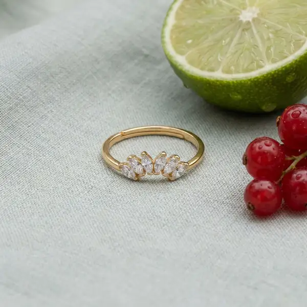 Contour Gemstone Band Ring, photo 3