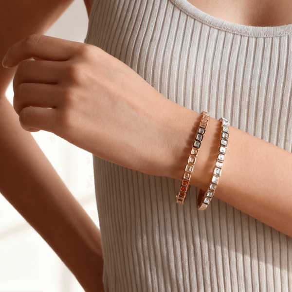 Clear Stones Bangle Bracelet, photo 4