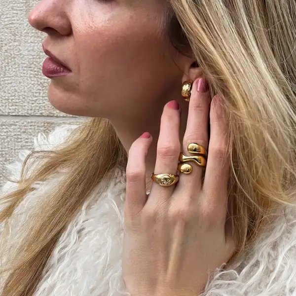 Moonface Signet Ring, photo 4