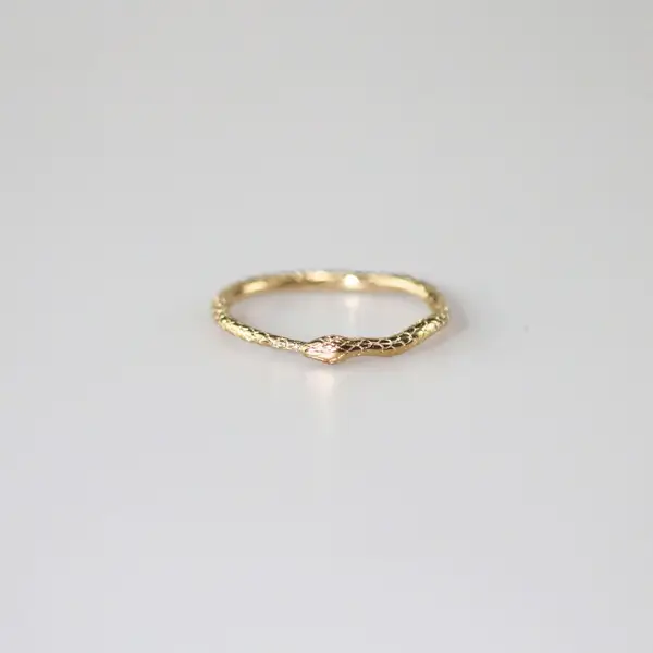 Little Snake Textured Ring, photo 4