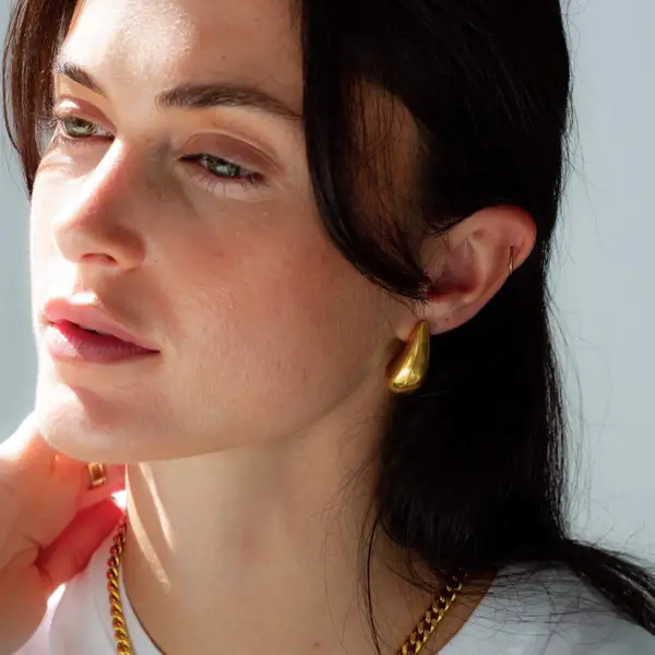 Chunky Teardrop Earrings, photo 2