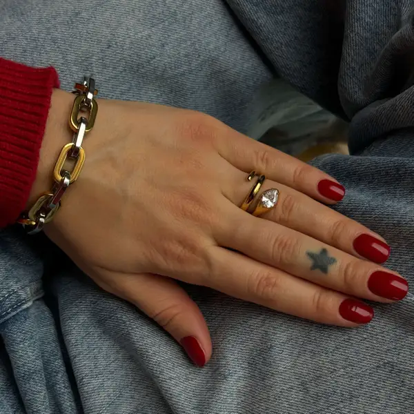 Chunky Two Tone Bracelet, photo 4