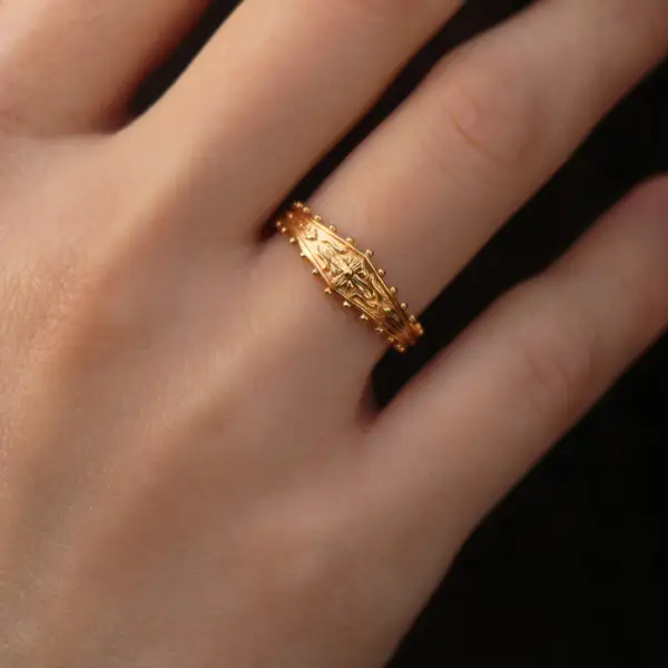 Victorian Engraved Ring, photo 5