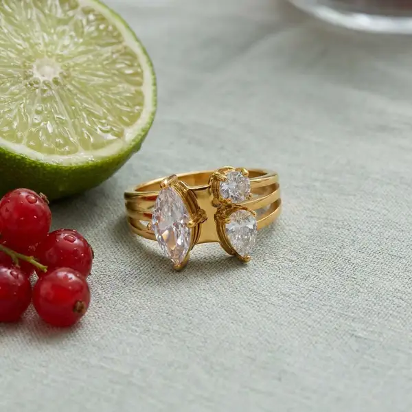 Toi et Moi Cluster Ring, photo 3