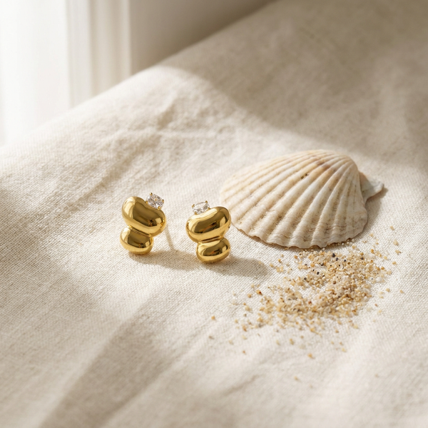 Molten Stud Earrings, photo 3