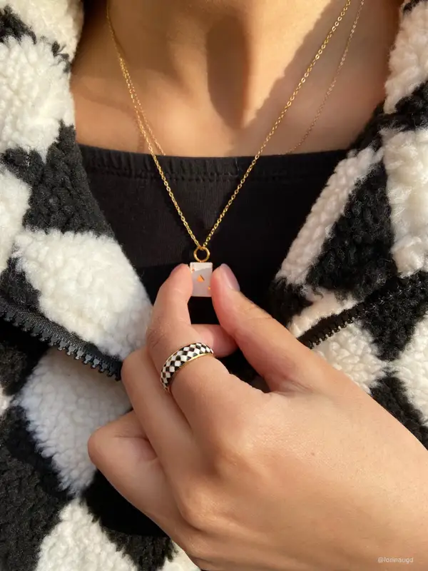 Dainty Poker Ace Necklace, photo 4