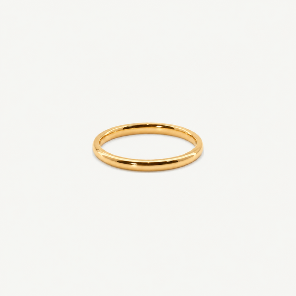 2mm Gold Stacker Band Ring