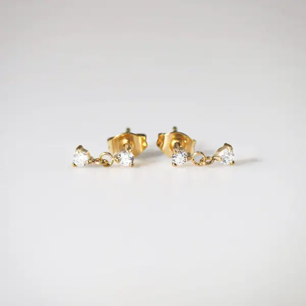 Anisa CZ Stud Earrings, photo 4