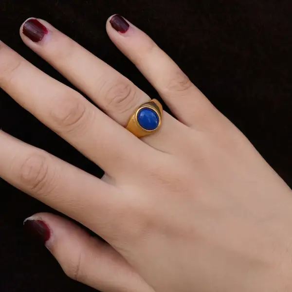 Oval Lapis Ring, photo 6