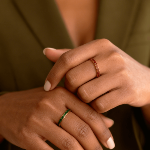 Ruby Slim Band Ring, photo 3