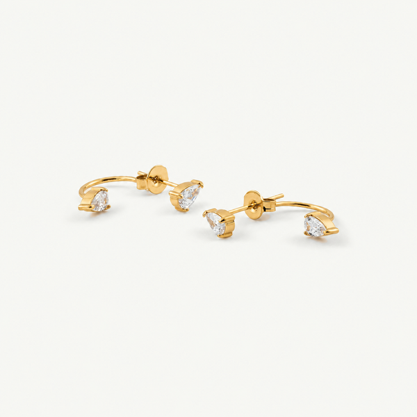 Teardrop Crystal Ear Jacket