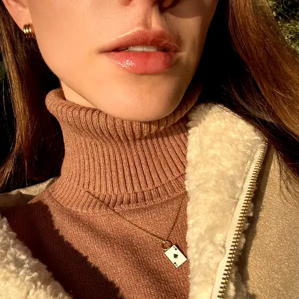 Dainty Poker Ace Necklace, photo 3