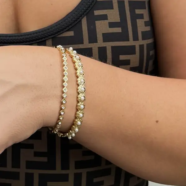 Pearl Bangle Bracelet, photo 7