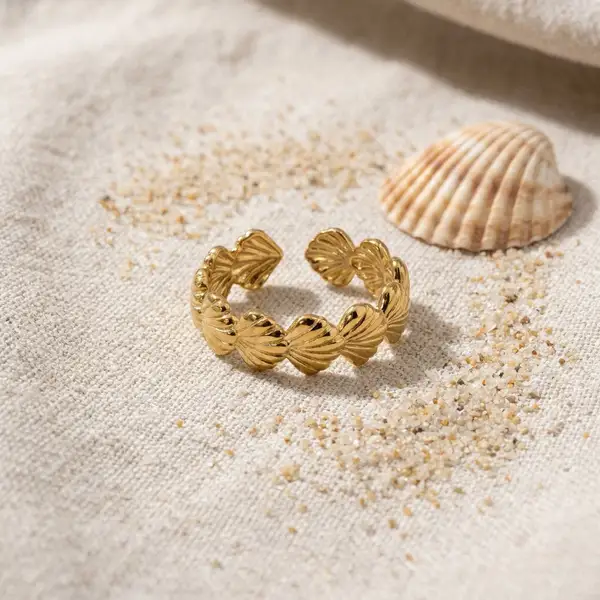 Scallop Shell Band Ring, photo 4