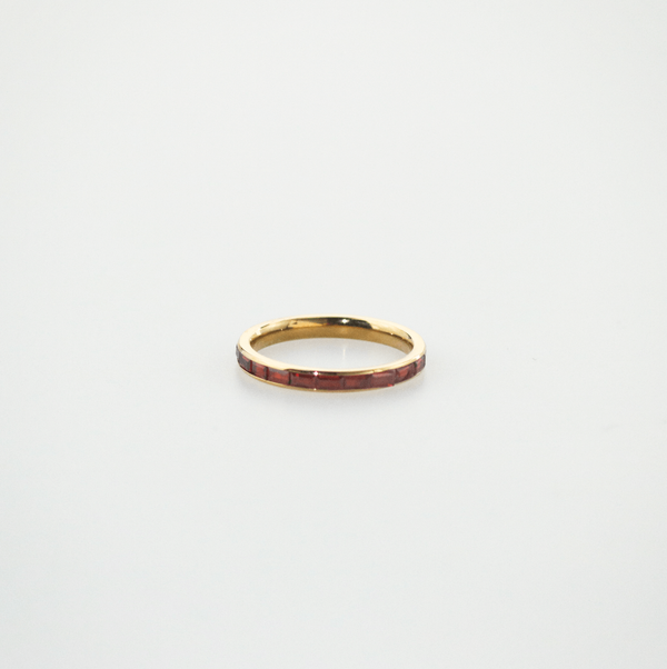 Ruby Slim Band Ring, photo 5