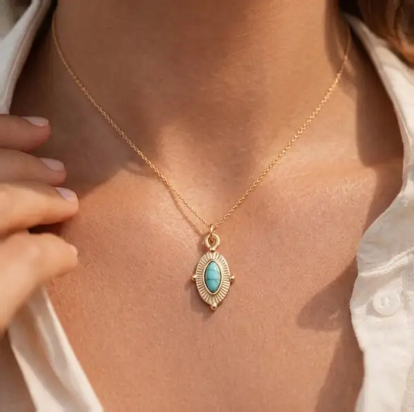 Royal Marquise Turquoise Necklace, photo 2