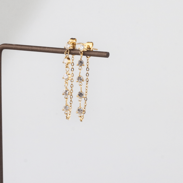 Twinkling Chain Earrings, photo 2