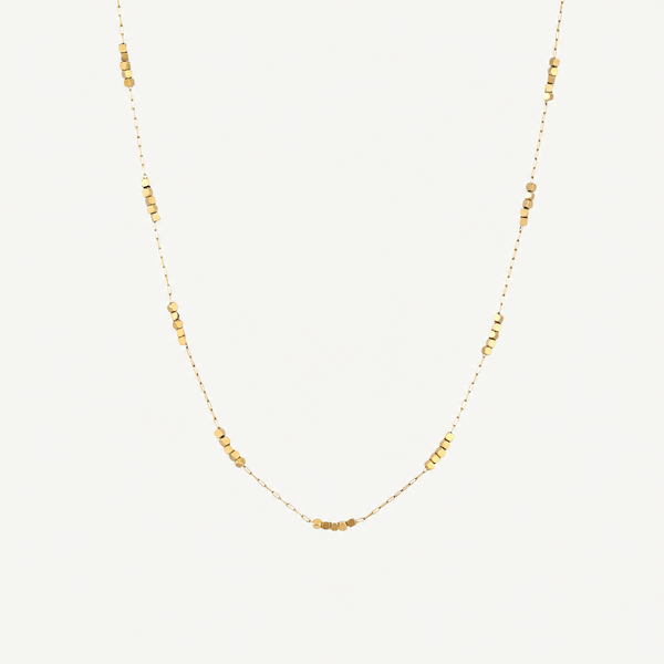 Gold Square Beads Choker