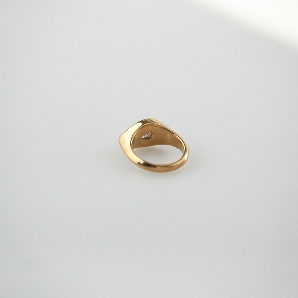 Pear Bezel Signet Ring, photo 4