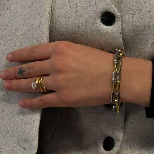 Chunky Two Tone Bracelet, photo 5