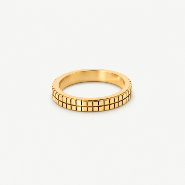 Gridline Band Ring