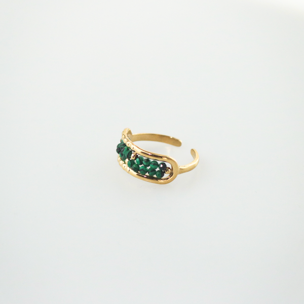 Malachite Bead Ring, photo 3