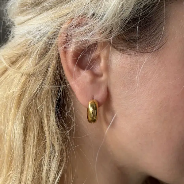 Bold Huggie Hoops, photo 3
