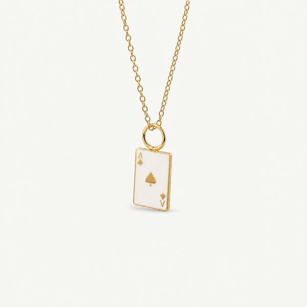 Dainty Poker Ace Necklace